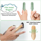 Side view showing extended length of Duckart finger brush