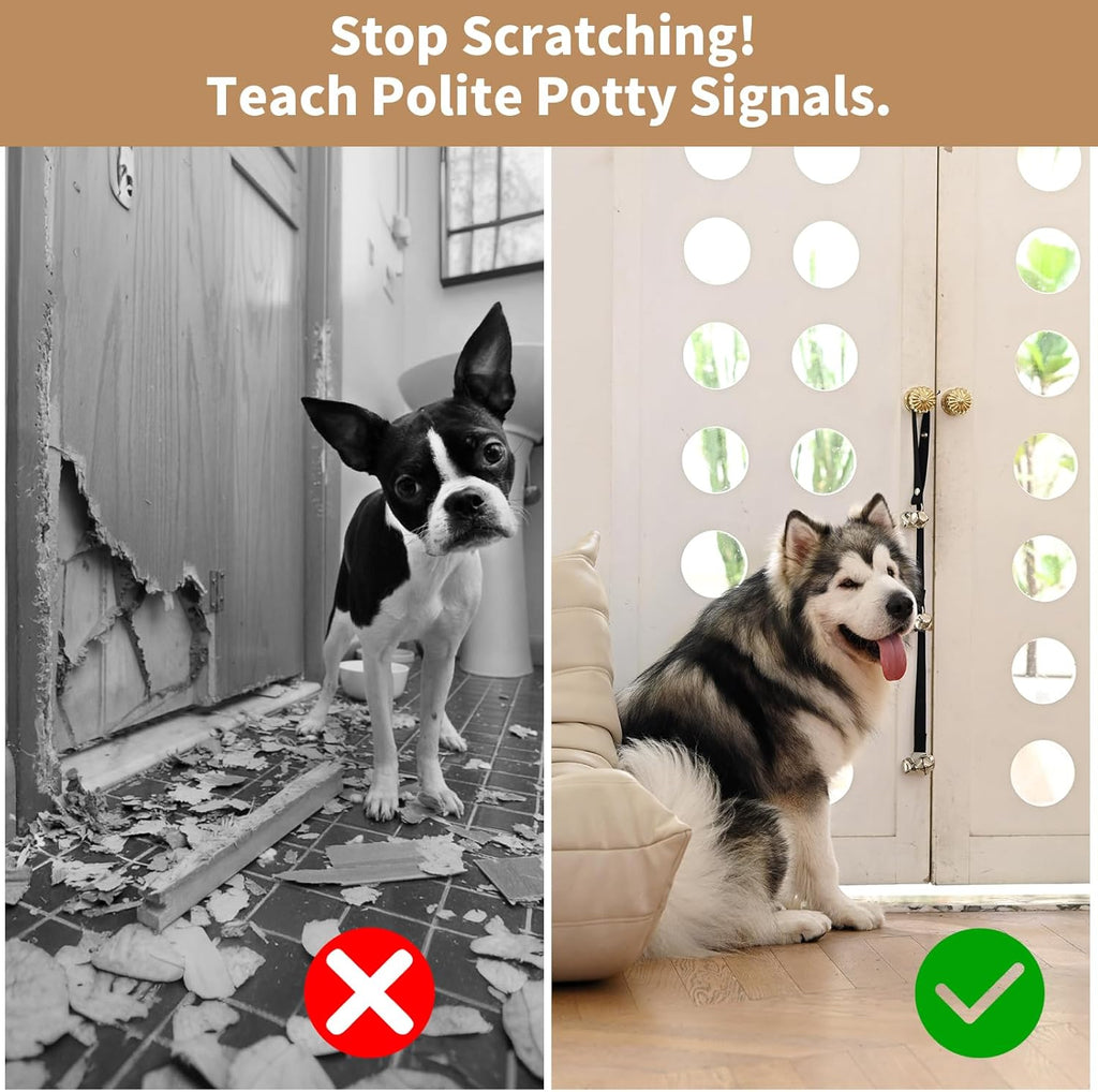 Durable nylon material texture of puppy training bells