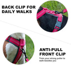 Plutus Pet reflective dog vest showing quick release buckles and metal rings close up