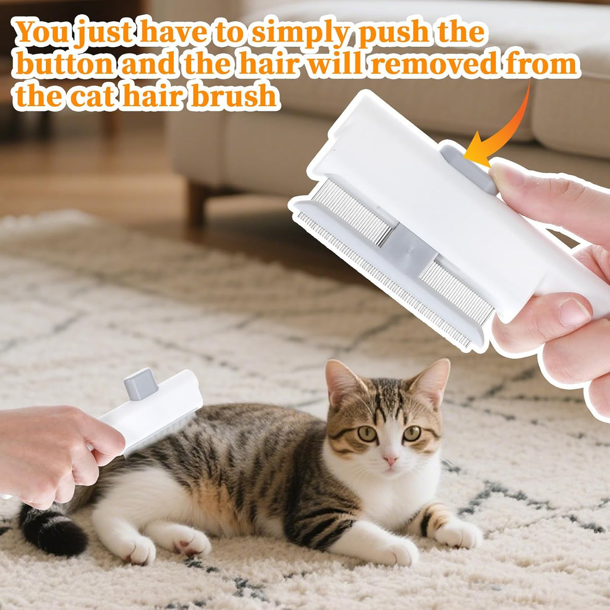 Premium packaging view of the YBEATY imported authentic pet flea and tick comb kit.