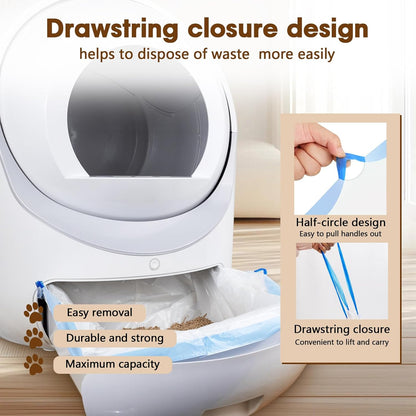 Giaceaw litter box liner showing opaque white durable material