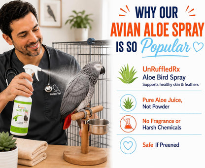 Fragrance free parrot feather conditioning spray ingredients list label