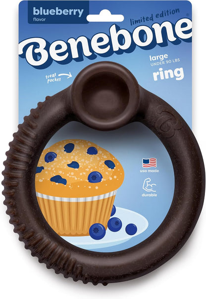 Benebone Ring Durable Dog Chew Toy for Aggressive Chewers, Real Bacon, Made in USA, Medium - Image 11