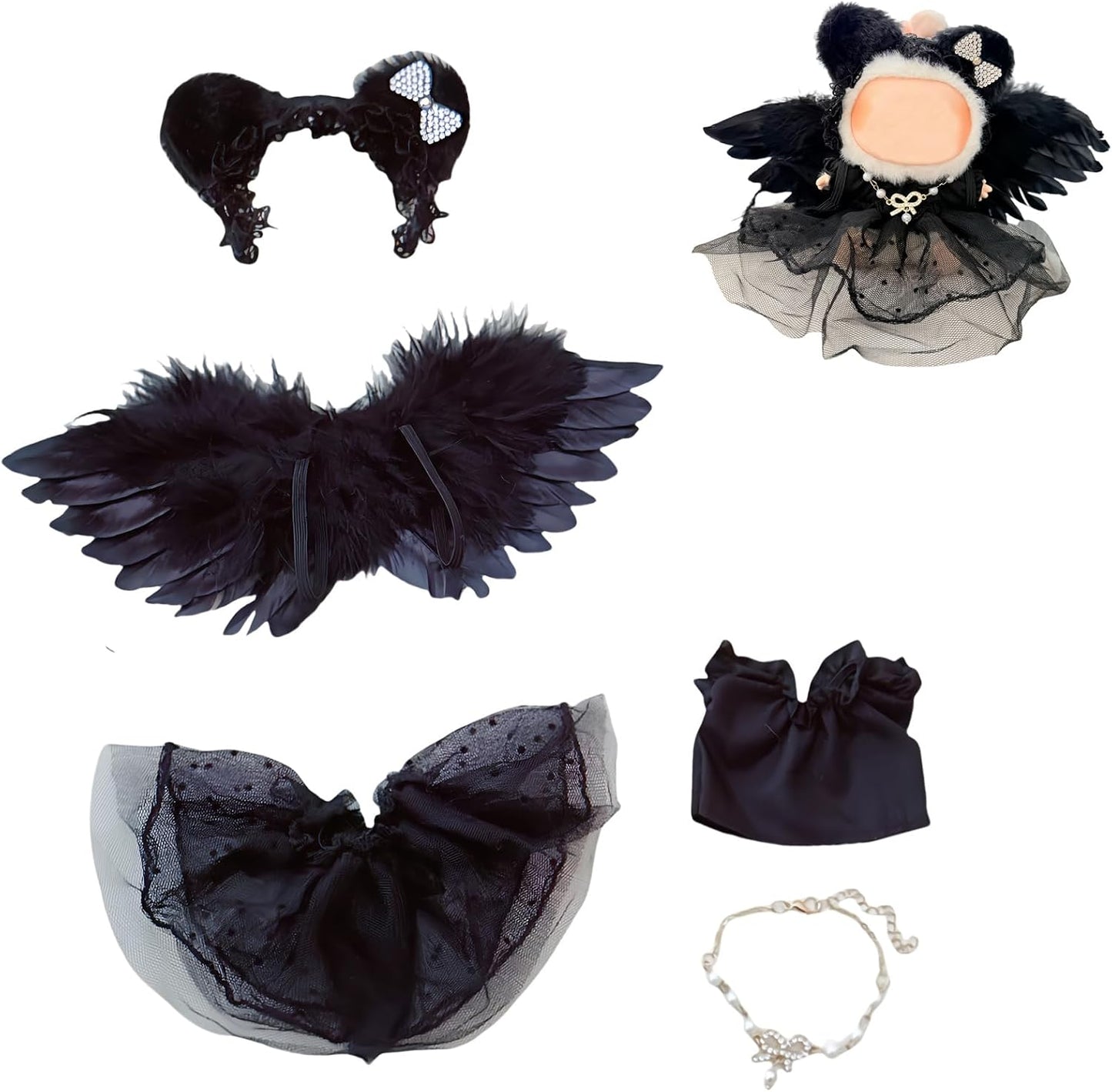 4 Set Shoes for Desk Goose 7 inches, Mini Goose Accessories with Pink Black Red White Shoes, Outfit Decoration for Desktop Goose, Doll Dress Up Accessories (Shoes) - Image 11