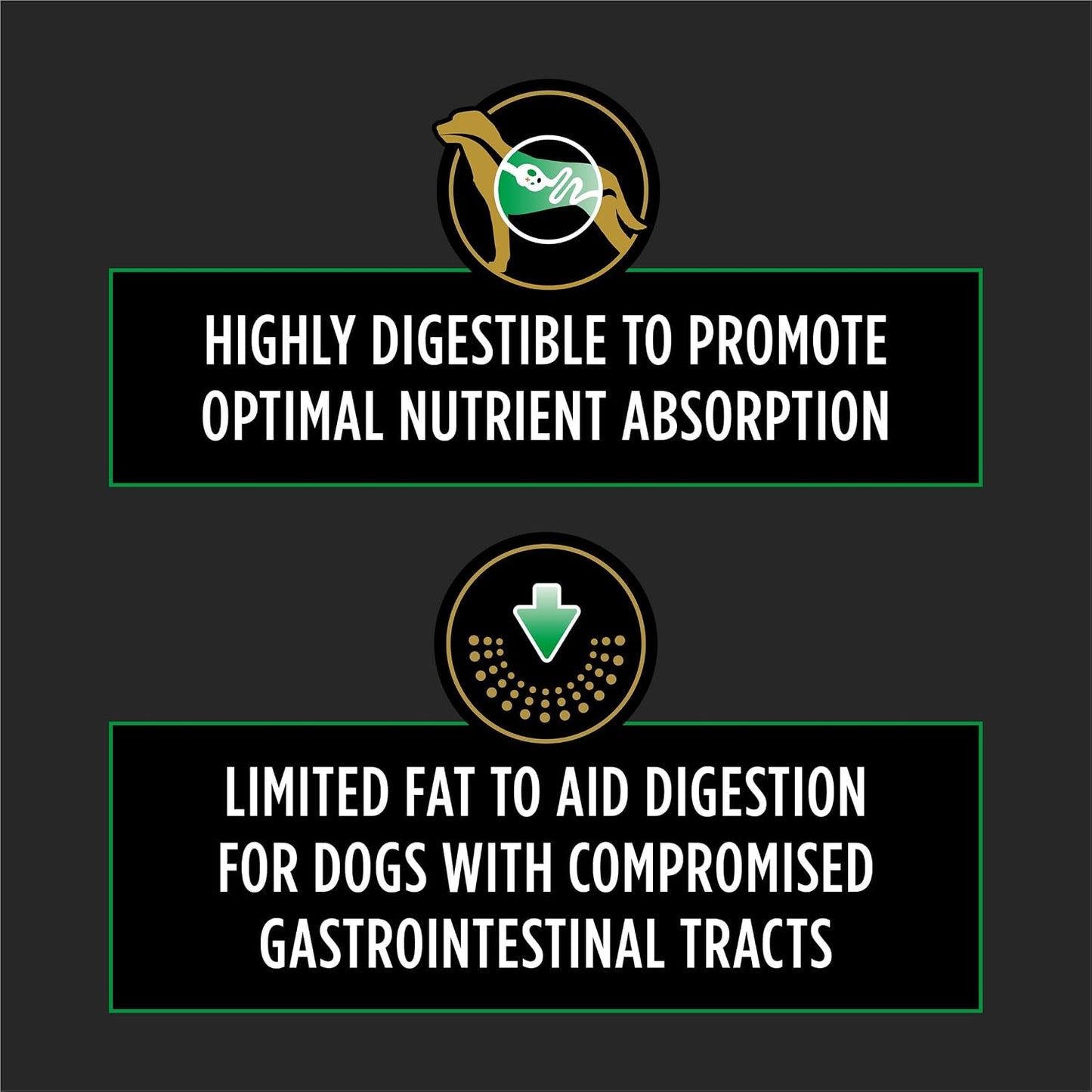 Purina EL Elemental prescription dry food for dogs with food allergies side view