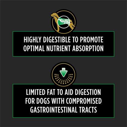 Purina EL Elemental prescription dry food for dogs with food allergies side view