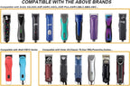 Ruzros heavy duty barber grooming ceramic replacement blade set showcasing heat resistant design.
