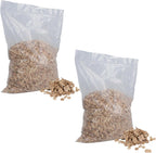 AB Tools natural coarse beech chips front view of 12 litre bird cage bedding