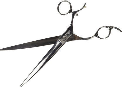 ShearsDirect Japanese 440C Stainless Steel Curved Shear with Swivel Off Set Handle Design, 8-Inch - Image 3