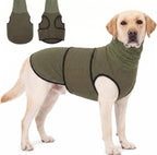 KOESON Dog Anxiety Relief Vest with Ear Cover, Soft & Breathable Dog Thunder Jacket for Thunderstorm, Fireworks, Travel, Separation, Reflective Calming Hoodie for Small Dogs, Army Green S - Image 9