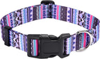 Mihqy Dog Collar with Bohemia Floral Tribal Geometric Patterns - Soft Ethnic Style Collar Adjustable for Small Medium Large Dogs(Floral Pink,M) - Image 15