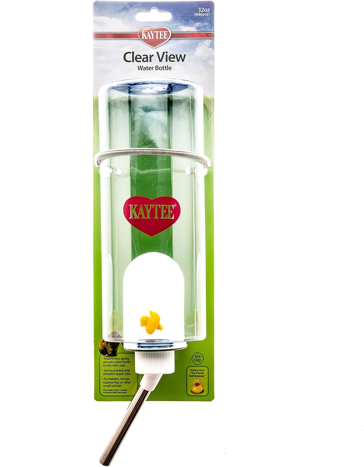 Kaytee Clear View Water Bottle for Pet Gerbils, Hamsters & Mice, 8 oz - Image 9