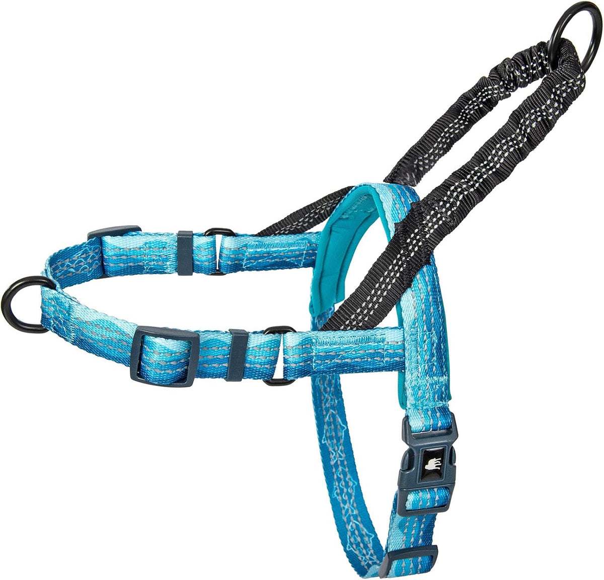 Leash Boss No Pull Dog Harness, Easy Walk for Small, Medium, and Large Pets, Reflective with Rear and Front Clip Attachment (Space Pattern, Small) - Image 10