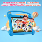 DIGITHINK smart learning tablet for children showing the micro SD expansion card slot that supports up to 1TB memory.