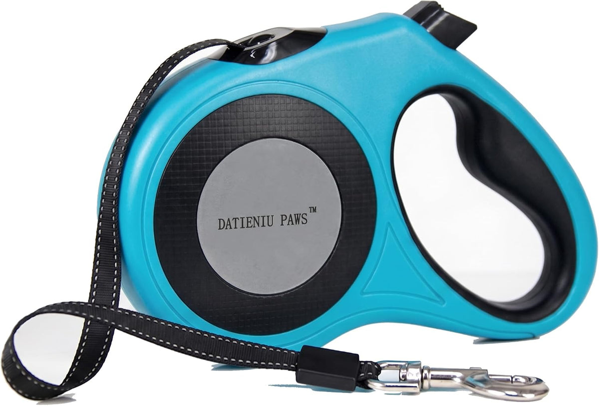 XL 16FT Retractable Dog Leash for Large Dog up to 120 lbs, Chew Proof Steel Wire Extender, One-Hand Brake & Lock, Tangle-Free Heavy Duty Walking Leash XL Black - Image 12