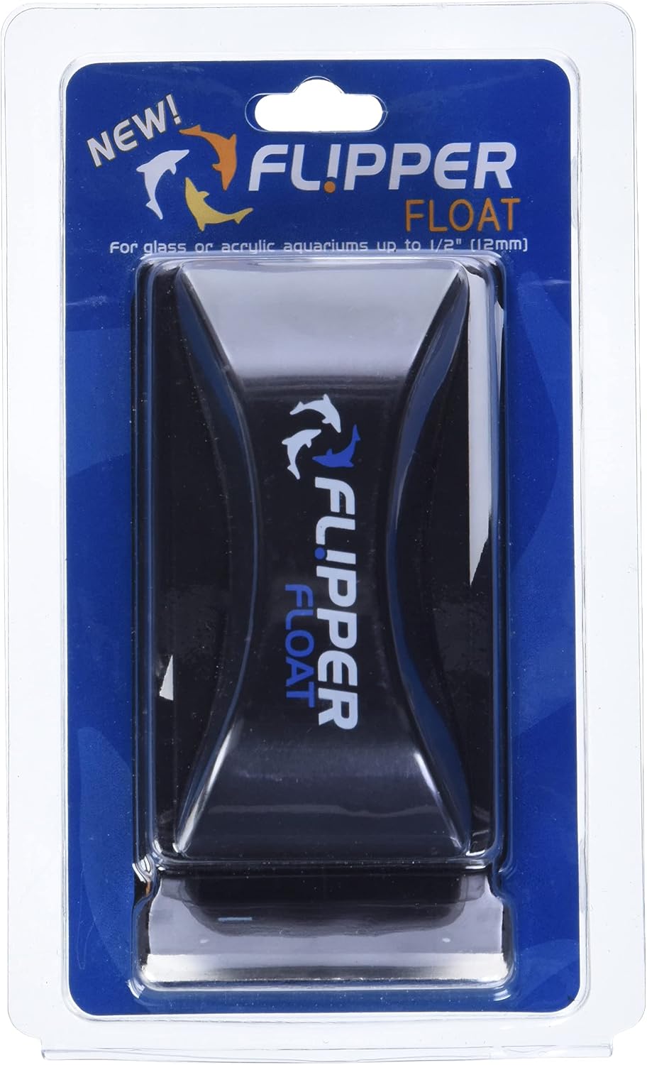 FL!PPER Flipper Cleaner Float front view showing the 2-in-1 magnetic aquarium glass cleaner and ergonomic handle.