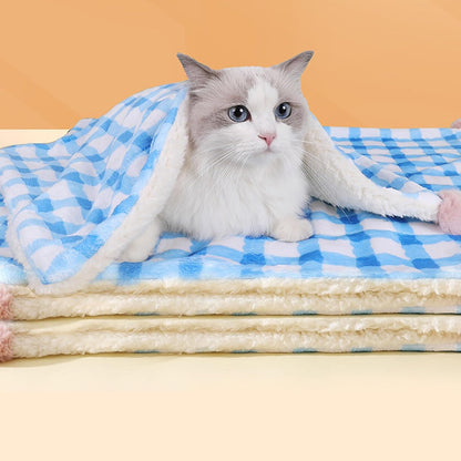 Haourlife pet joint relief cushion close up showing quilted faux fur texture