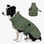 PU Dog Raincoat, Non-Toxic & Odorless Waterproof Vest, Adjustable High Neck and Hook & Loop Belly Closure for Rainy Potty Breaks & Wet Weather Outdoor Walks (Olive Green, Small) - Image 13