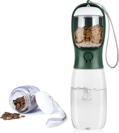 Dog Water Bottle with Food Container, Portable Leak Proof Pet Water Dispenser for Walking Hiking Travel, Puppy Essentials Accessories for Small Large Dogs, Dog Gifts (10oz/15oz/19oz) - Image 13