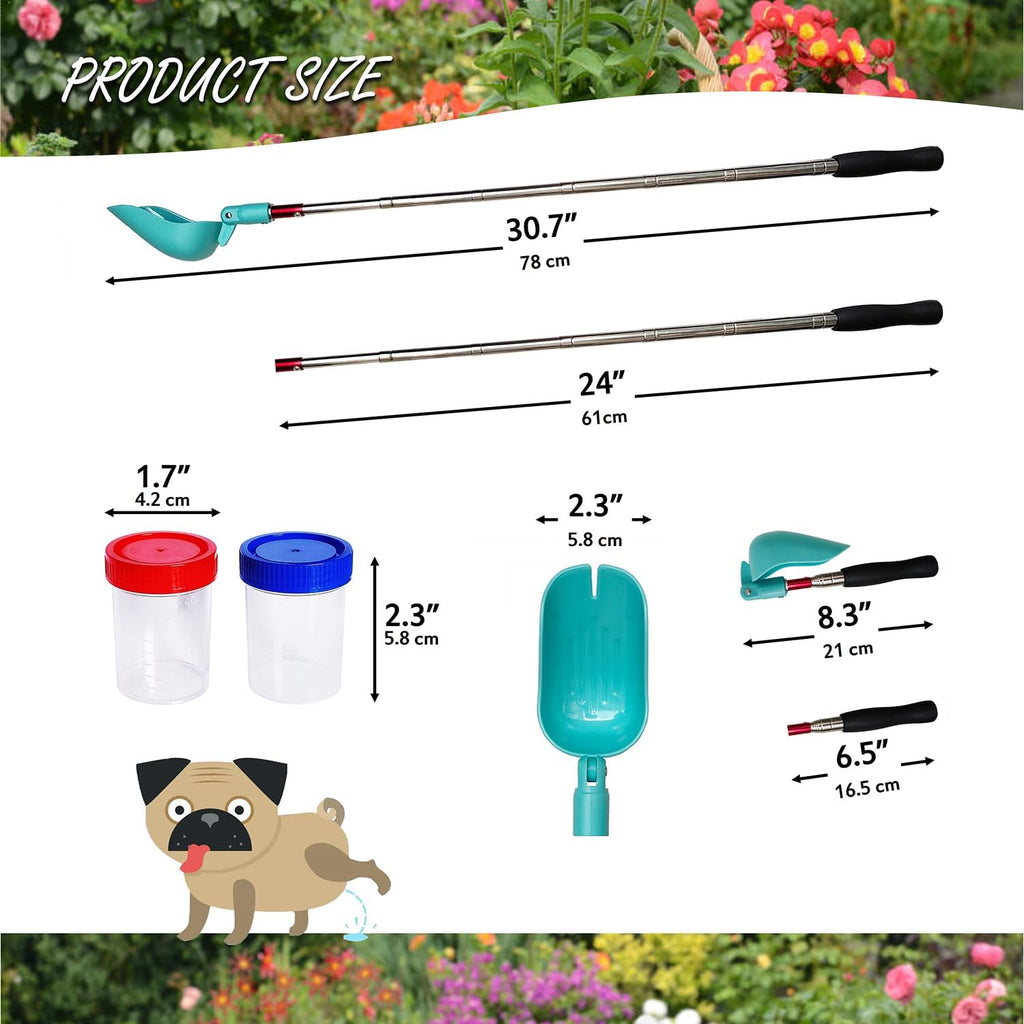 QMARK cat pee stick for veterinary supplies with adjustable metal handle
