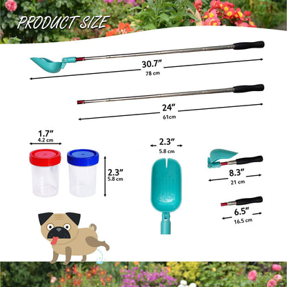 QMARK cat pee stick for veterinary supplies with adjustable metal handle