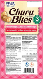Inaba Churu Bites tuna with salmon recipe individual packaging layout