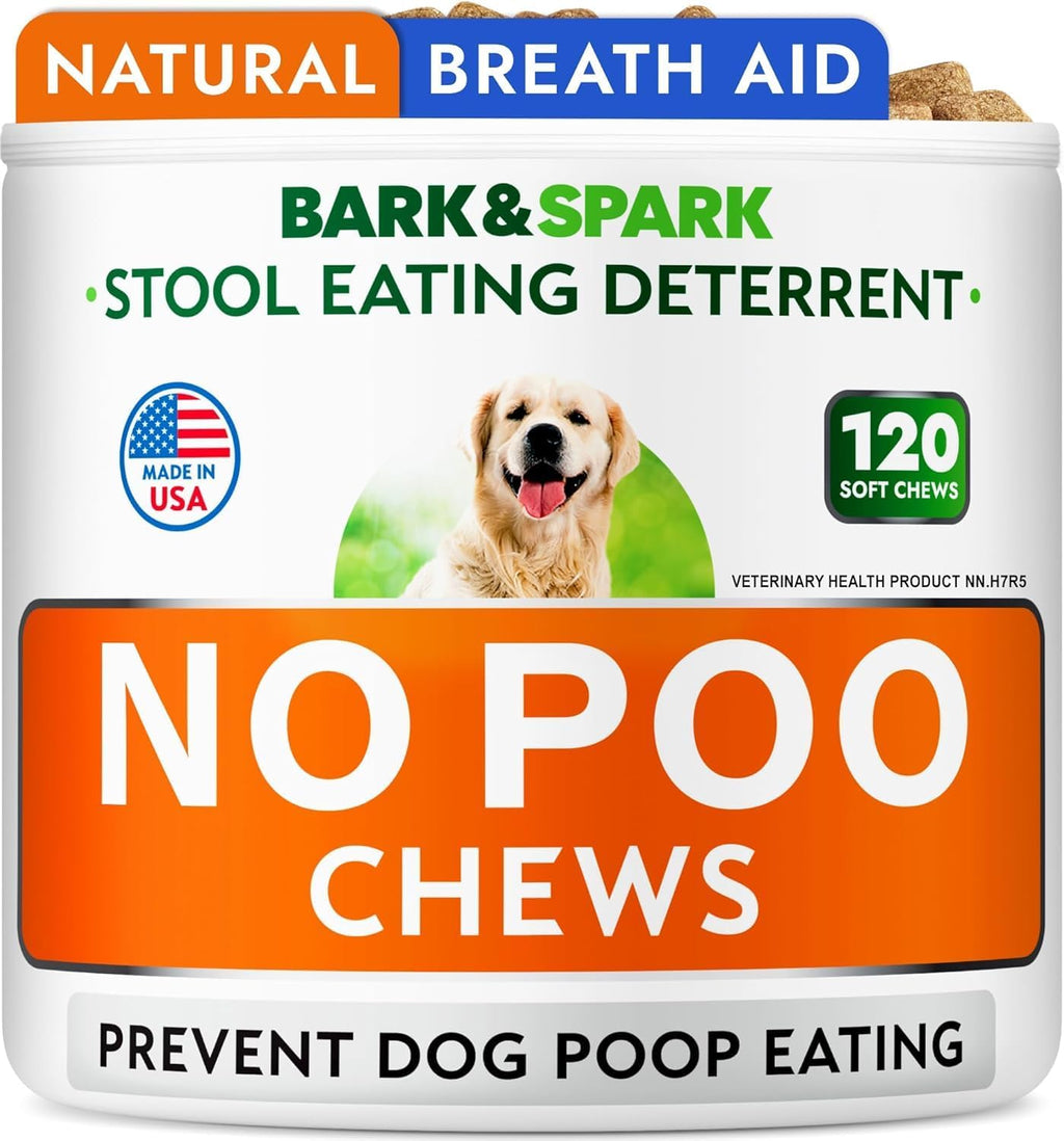 No Poo Chews for Dogs - Coprophagia & Stool Eating Deterrent with Probiotics, Digestive Enzymes & Breath Aid Support - Stop Dog Poop Eating - Made in USA - 120Ct - Image 12
