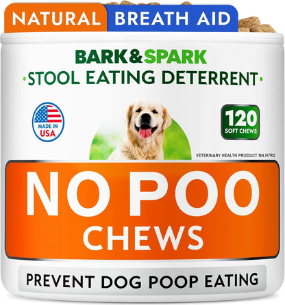 No Poo Chews for Dogs - Coprophagia & Stool Eating Deterrent with Probiotics, Digestive Enzymes & Breath Aid Support - Stop Dog Poop Eating - Made in USA - 120Ct - Image 12