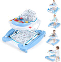 Goplus baby walker front view showcasing blue color and structure