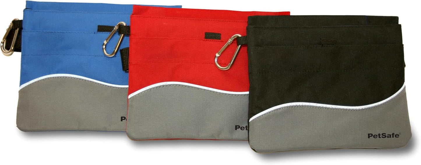 PetSafe dog treat training bag showing open compartment