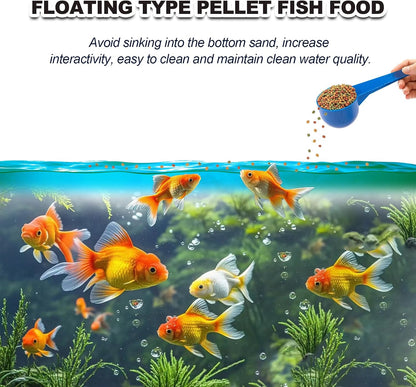 Yizeril premium floating aquarium pellets for goldfish color boost
