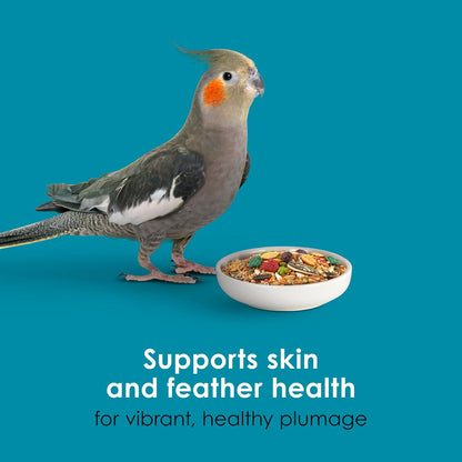 Premium five pound bag of Kaytee bird food for daily wellness