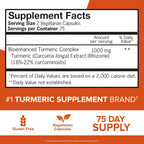 Qunol Turmeric Curcumin 1000mg, Ultra High Absorption Supplement, 150 Count - Image 3