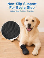 Dog Booties to Prevent Licking,Recovery Boots for Dogs,Non-Slip Dog Shoes & Paw Protectors for Indoor Outdoor Walking,Dog Socks,paw Covers for Small/Medium/Large Dogs,2 Pack (L) - Image 4