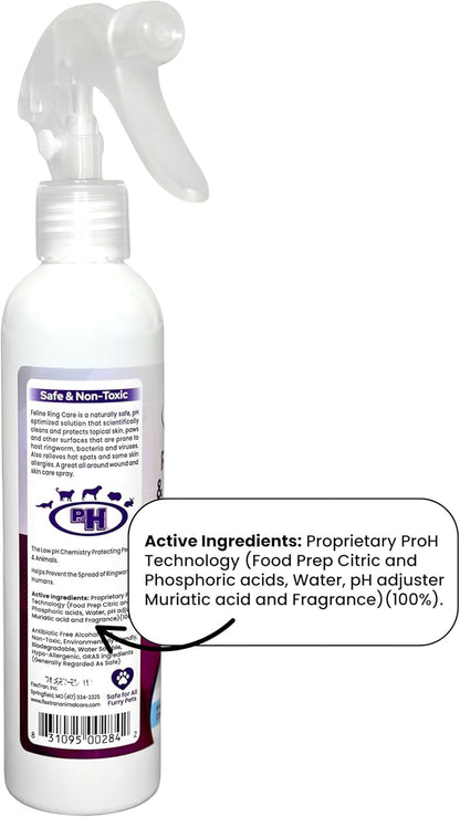 Alcohol free pet dermatitis spray for small animals and rabbits