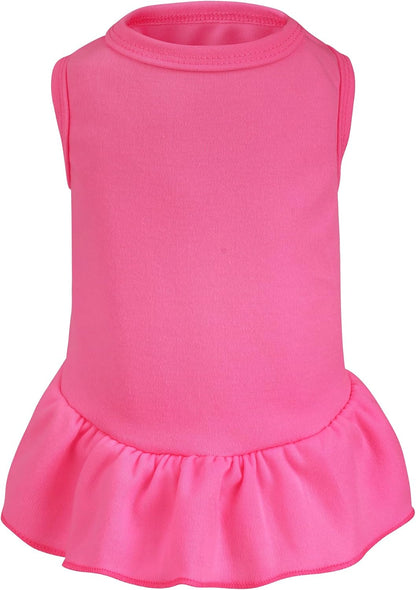 Dog Dresses Cat Skirt Solid Color Dog Clothes Summer Sleeveless Puppy Girl Clothes for Small Pet Dogs Cats (Dark Green, Small) - Image 10