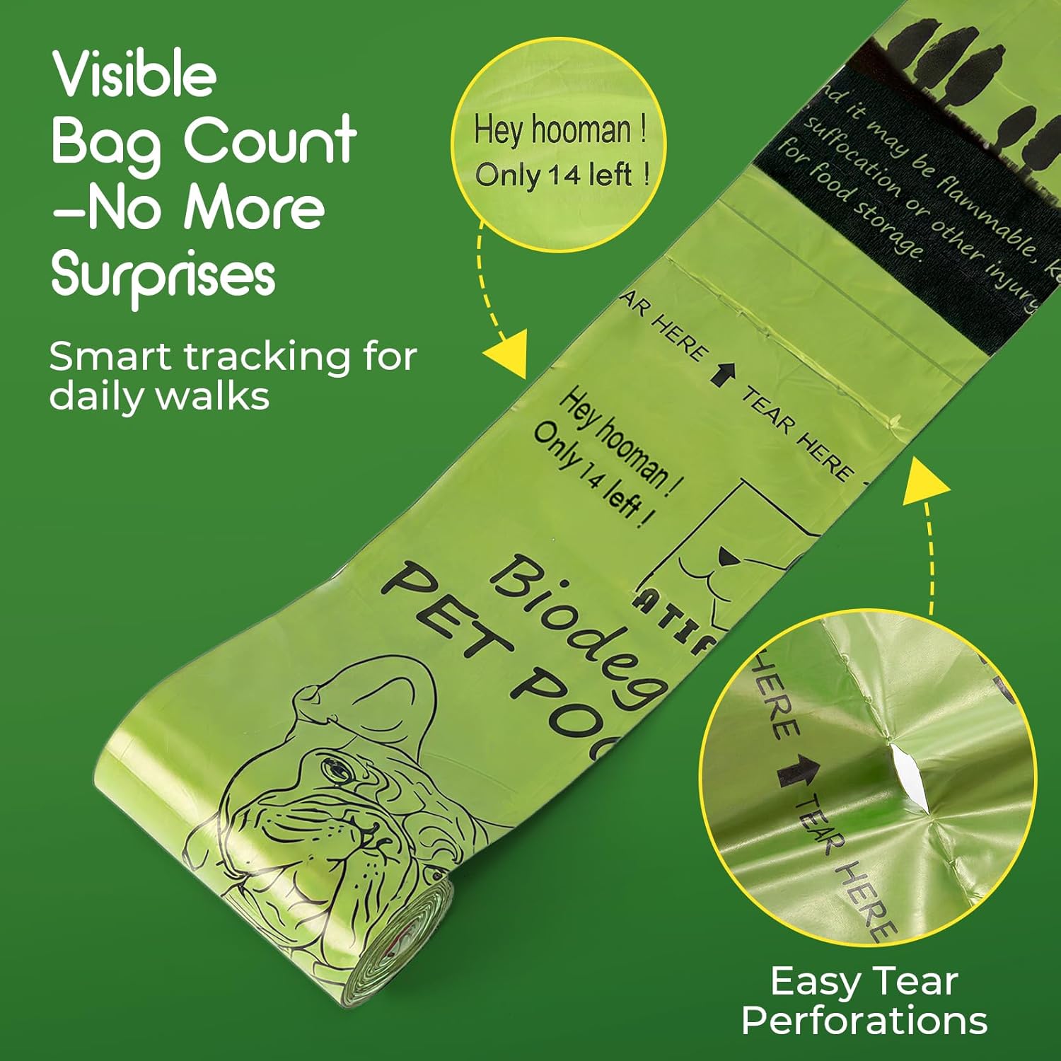 Thick leak proof lavender scented pet waste refill bag holding water to demonstrate durability