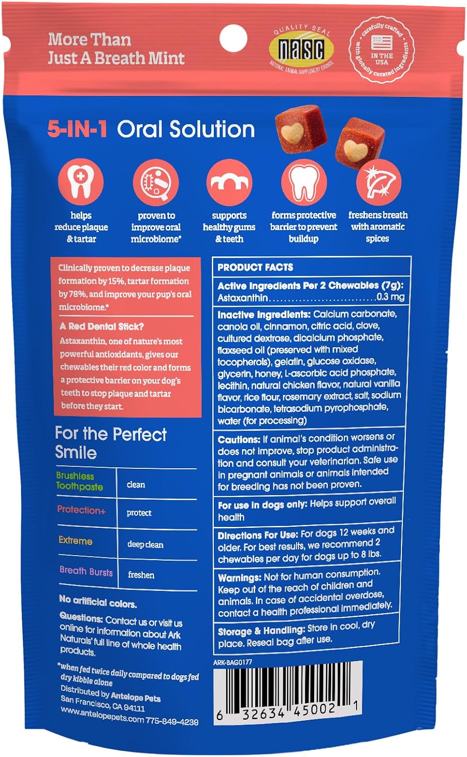 Ark Naturals Protection Plus dental chew texture