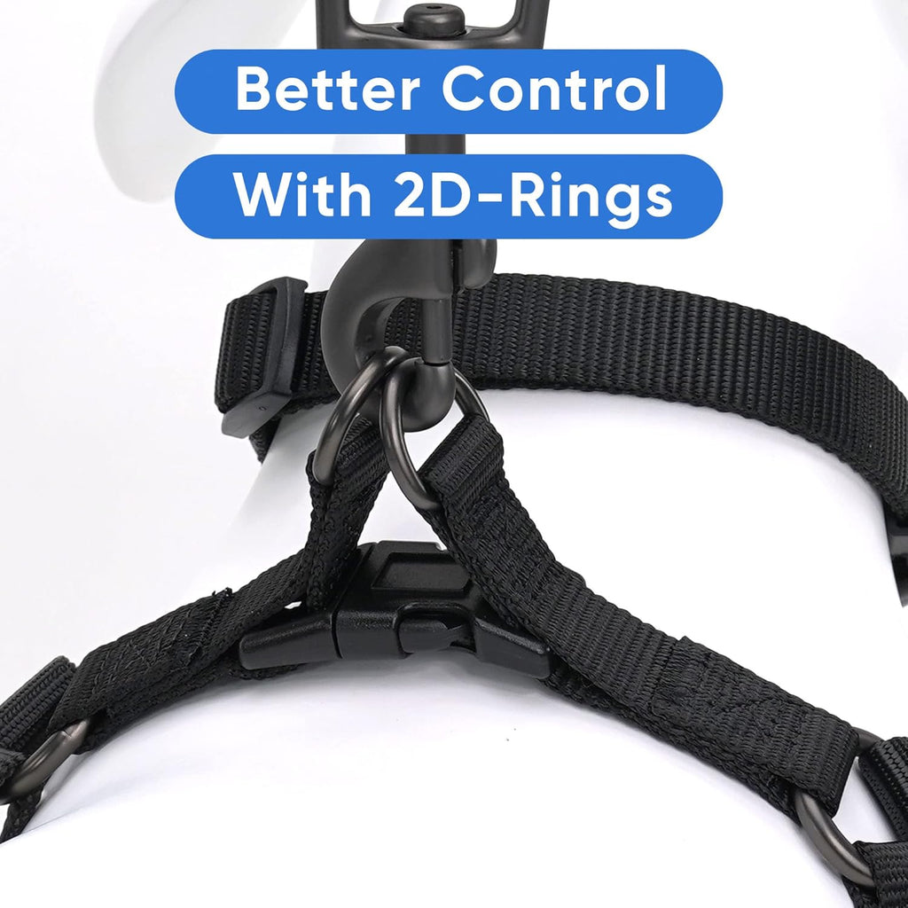 Side profile of Pawtitas no-pull dog walking vest