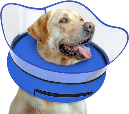 Elevated Inflatable Dog Cone Collar to Stop Licking, Dog Donut Collar After Surgery, Soft Pet Cone Alternative for Small Medium Large Dogs - Image 11