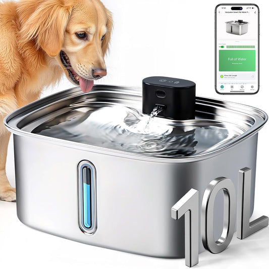 Vacqueen smart dog water fountain front view
