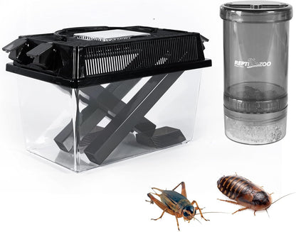 Repti Zoo Reptile Cricket Keeper and Mixer Kit front view
