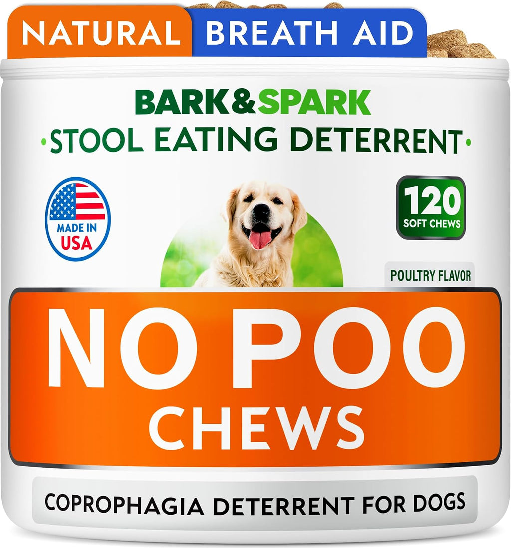 No Poo Chews for Dogs - Coprophagia & Stool Eating Deterrent with Probiotics, Digestive Enzymes & Breath Aid Support - Stop Dog Poop Eating - Made in USA - 120Ct - Image 10