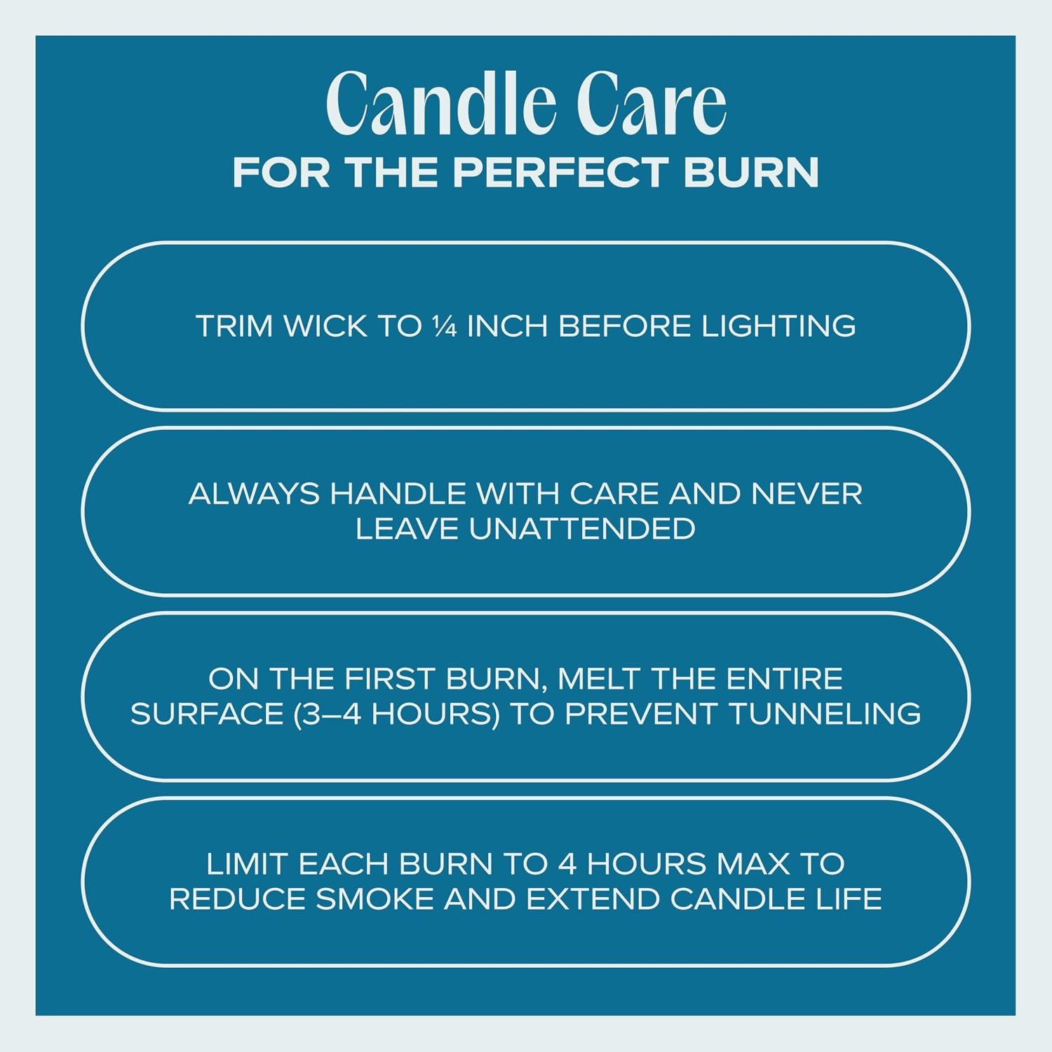 Companion Candles USA made certification on packaging