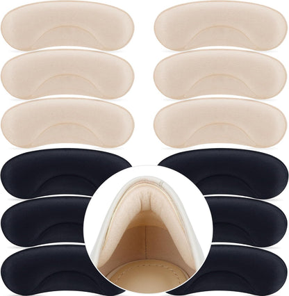 MUKIFINE 6 pairs heel grips pads front view for loose shoe protection
