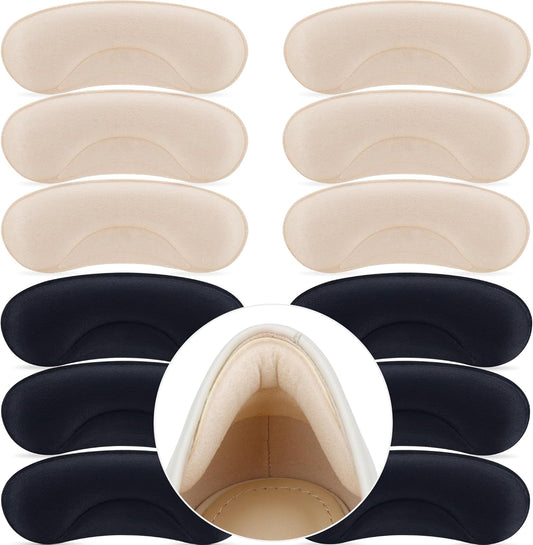 MUKIFINE 6 pairs heel grips pads front view for loose shoe protection