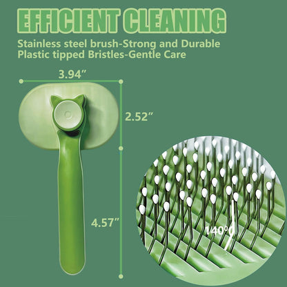Pet brush for long and short-haired cats grooming