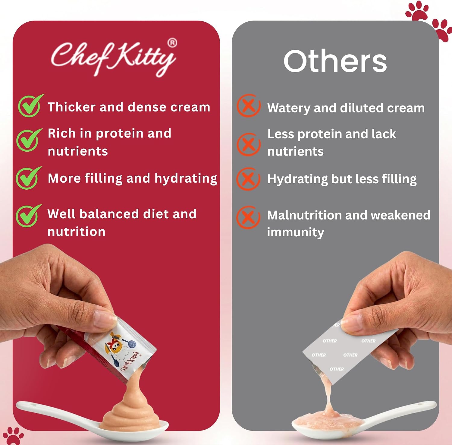 Cat Treats Lickable | Grain-Free Cat Food Toppers, High Protein | Creamy Puree Squeeze Ups with Vitamin E & Taurine, Digestible Formula | 0.5 oz. Each Tube, Chicken & Seafood Mix Variety | 20 Tubes - Image 9
