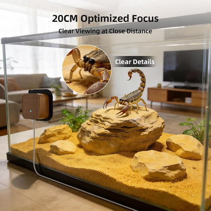 Side view of SV3C 5MP pet monitor with magnetic mount