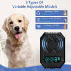 Rechargeable ultrasonic dog bark deterrent device side profile